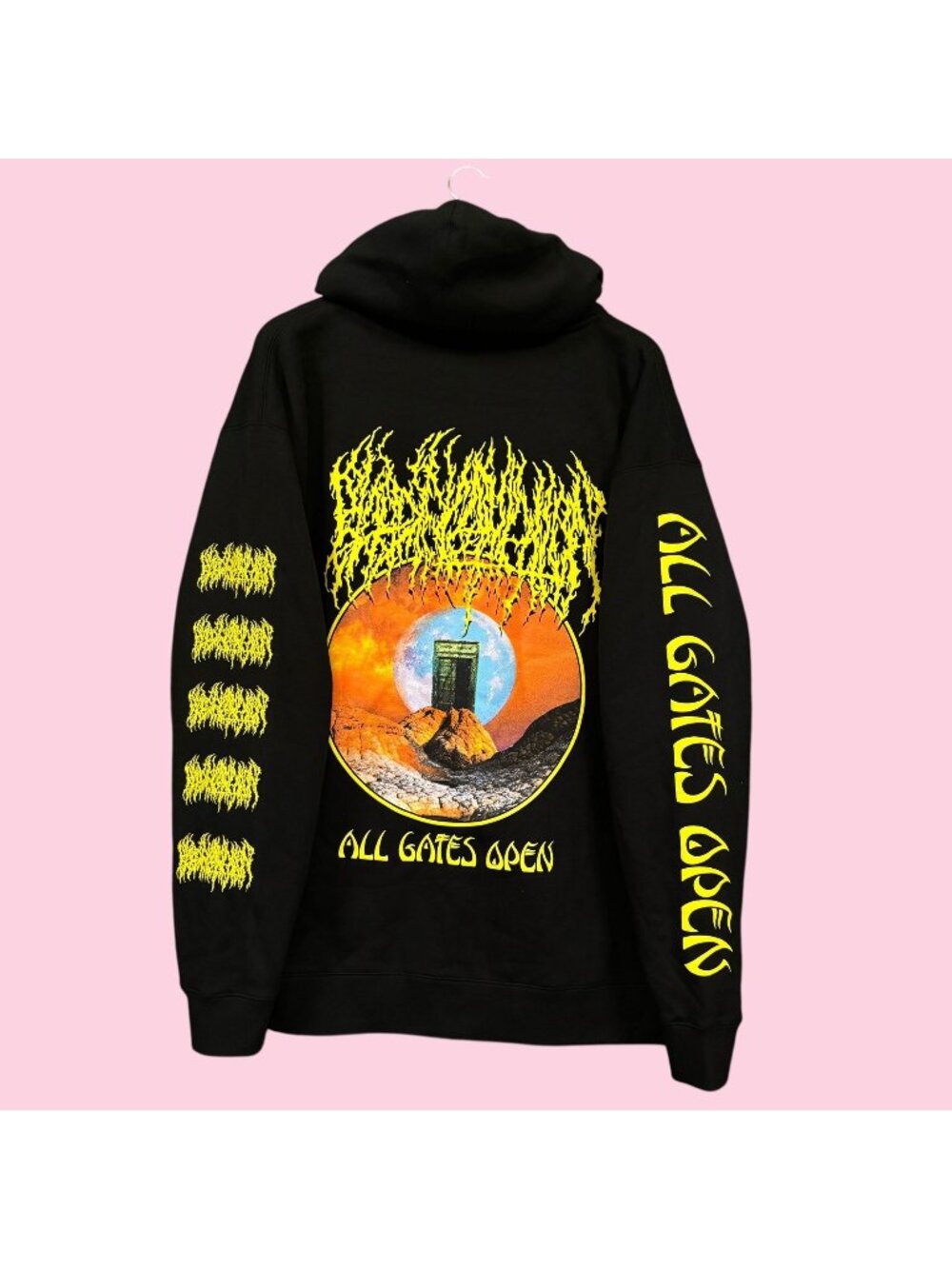 Blood Incantation All Gates Open Progressive Death Metal Band Zip-Up Hoodie XL